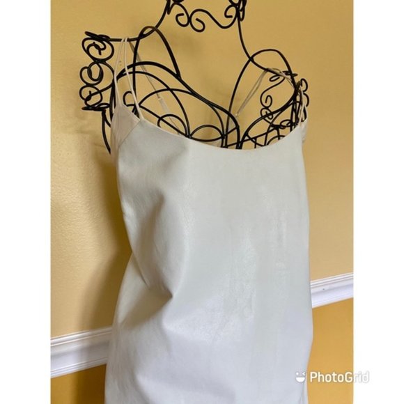 Vince leather and silk spaghetti straps top - Picture 3 of 15